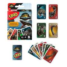 Mattel UNO - 经典颜色和数字匹配纸牌游戏 - 112 张牌 - 可定制和可擦除百搭牌 - 包含特殊动作卡 - 适合 7 岁以上儿童的礼物 - JFT28 - 查看 2