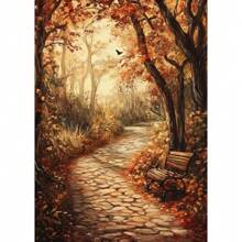 1 pieza Póster de arte de pared con opción de marco, póster de lienzo de pintura de setas botánicas de otoño, sendero de cascada del bosque de otoño de hadas de academia oscura para decoración del hogar en la sala de estar