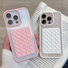 Soporte para teléfono con ventosa de silicona, agarre de succión para teléfono, "Octobuddy", agarre de teléfono adhesivo, soporte de teléfono adhesivo para celular - Multicolor - Ver 1