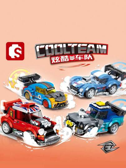 SEMBO-Blocos de construção de carros esportivos para crianças, modelo carrinhos brinquedo de montar 236 peças