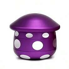 New Aluminum Alloy Mushroom-Shaped Herb Grinder, 4 Layers, 63mm, Manual Herb Grinder - Multicolor - View 7