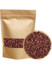 黑色火山岩土壤添加剂，适用于仙人掌和多肉植物，不含染料或化学物质，100%纯火山岩表层覆盖物，红色火山岩装饰石