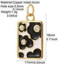 1 Piece Of Personalized Light Luxury Black Heart Necklace Pendant Inlaid With Zirconia Pendant Accessories DIY Pendant Round Asymmetrical Star Pendant, Can Be DIY Made Into Necklace, Bracelet, Ankle Chain - Black - View 6