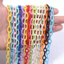10pcs/Pack Colorful Acrylic Chain, DIY Jewelry Accessories, Necklace Chain, Eyeglasses Chain, Mask Chain - Multicolor - View 7