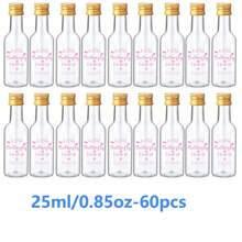 5/20/60/100PCS Mini Liquor Bottles – Versatile & Portable Plastic Containers With Airtight Seal For Spirits, Juices & Sauces – Leak-Proof, Shatterproof Plastic Mini Bottles With Airtight Latch Caps: 0.85oz/1.7oz/3.3oz/5oz Reusable Hand Washable Containers For Food Contact, Party & Wedding Favors Thanksgiving, Halloween, And Christmas Are Applicable