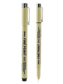 12 支超细微米墨水专业品质针笔，漫画风格多色灵活笔尖绘图套件 - 办公室学校旅行必备，畅销美术用品套装。