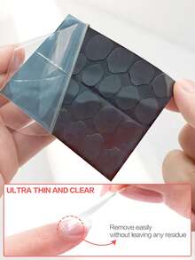 BRIDGESOUND 480片/360片/240片/120片，新款果冻胶，UV果冻指甲胶贴纸，双面果冻按压指甲贴纸，UV固化指甲胶，不脱落，防水，持久耐用，可穿戴假指甲，需要固化 - 無色 - 查看 10