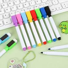 Whiteboard Pens With Foam Eraser - Preto-C60051 - 查看 2