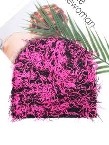 1pc Unisex Camouflage Fluffy Beanie Hat, Warm Thick Winter Cap For Men, Personalized Casual Outdoor Cycling Headwear Winter Christmas Hat Men Beanie Ski Hat Fall Outfit