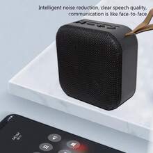 Mini Speaker, Bluetooth Speaker, High-Fidelity Stereo | Wireless 5.3 | Compact Outdoor Audio System | Supports TF Card/AUX Input | Suitable For Hiking, Cycling, Camping, Beach Parties And Party Gifts | Compatible With Smartphones, TVs, Tablets And Other Devices - Black - View 9