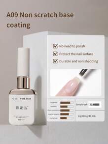 annies 12毫升凝胶底油和面油，高级底油面油沙龙套装，免擦拭可卸超亮面油，UV LED透明指甲油