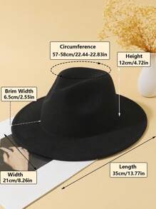 1pc Unisex Flat-Brimmed Jazz Hat, Printed With Celestial Elements, Suitable For Halloween And All Seasons, Autumn/Winter