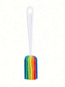 2pcs Long Handle Cup Brush, Rainbow Color Cleaning Brush Pot, Home Use Cup Cleaner, Bottle Brush - Multicolor - View 9