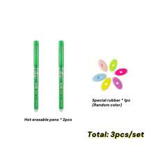 2pcs/4pcs/12pcs/24pcs/27pcs Erasable Ball Pens (Black/Red/Blue/Green Refills Available), 0.5mm Thermal Erasable Ink Pen, Durable & Easy To Correct, Keep Text Neat, Creative Student Stationery, Suitable For Note-Taking, Pricing, Highlighting Etc., Can Be Given As Learning Rewards, School Prizes To Students, Classmates, Teachers