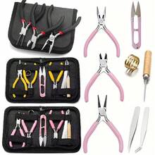 3 件套高品质碳钢珠宝钳套装，适用于 DIY 串珠和手工制作