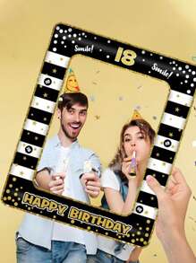 1 Pc, Birthday Decoration Adult Birthday Photo Booth Props For 18th, 21th, 30th, 40th, 50th, 60th, 70th Birthday Decoration Funny Selfie Props, Birthday Party Supplies, 22.7x27.9 Inches, Photo Props, Cool Decoration