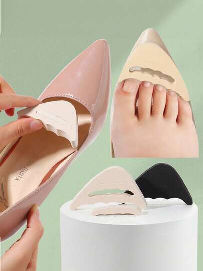 2/4件/套 柔软海绵鞋头垫，可调节，适用于高跟鞋和护士鞋，柔软鞋码调节器，海绵鞋头填充物，鞋子防滑配件隔热，闺蜜节、小狗、嘉年华、派对装饰