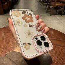 Funda para teléfono 1PC Teléfono Bling de Doble Cara, Parte Trasera Dura Suave a Prueba de Golpes, Multicapa, TPU + PC, Compatible con 16/15/14/13/12/11 Pro/Plus - Blanco - Ver 5