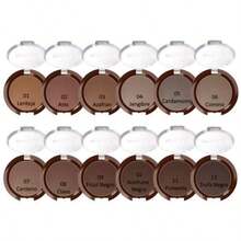 Sombra cejas Bissu Original Polvo para Cejas, Polvo Suave y Natural para Cejas, Ayuda a Mejorar y Definir las Cejas, Tamaño Compacto para el Bolso o Viajes - Tono 12 ''Trufa Negra'' - Ver 4