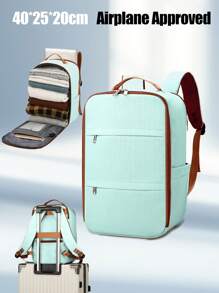 Myco Ryanair Cabin Bag - 40/20/25cm 15.75x7.87x9.84inch Underseat Carry-On Backpack With Multiple Compartments, Durable Nylon Material, Ideal For Airline Travel, Casual Daypack, And School Bag, Airline Compliant Hand Luggage, Airline Compliant Bag | Minimalist Design | Durable Zipper Closure, Cabin Bag Bag For School School Accessories School Stuff