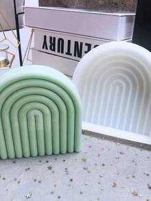 Moule de bougie en forme d'arche, moule de décoration en gypse pour savon et bougie fait maison