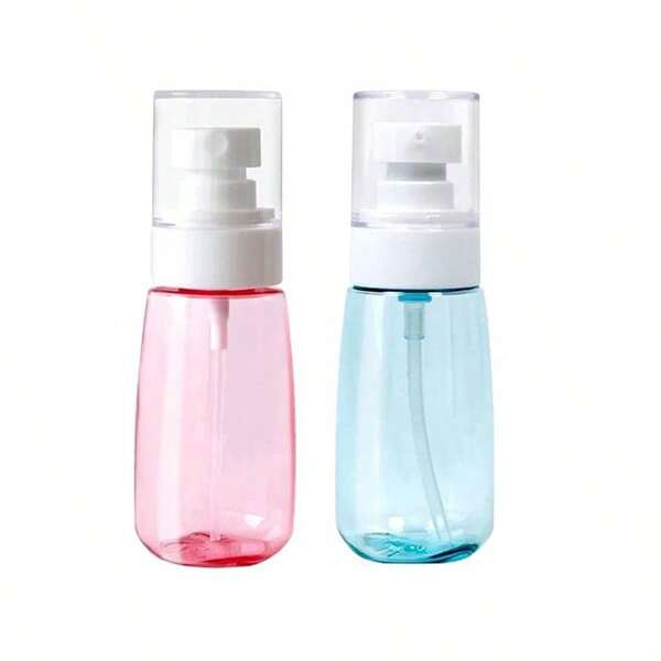 1PC,Pink Fine Mist Spray Bottle 30ml - Travel Refillable Cosmetic Container