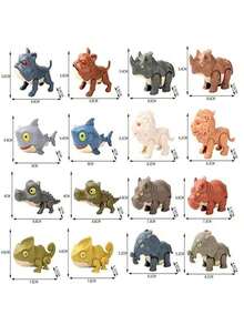 1/3/5件恐龙动物模型（款式随机不重复）恐龙咬手指玩具新奇模型动物恐龙摆件展示挂件饰品1/3/5件恐龙动物模型（带咬手指功能）款式随机，精致小巧，材质耐用，恐龙造型多样 - 彩色 - 查看 7