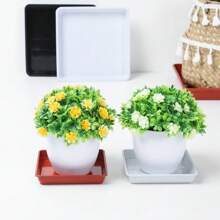 1pc Plant Saucer 4/6/7/8/10 Inch Drip Trays Plastic Tray Saucers Indoor Outdoor Flower Pot Square