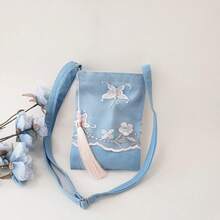 Women Shoulder Bags - 藍色花團錦簇 - 查看 6