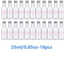 5/20/60/100PCS Mini Liquor Bottles – Versatile & Portable Plastic Containers With Airtight Seal For Spirits, Juices & Sauces – Leak-Proof, Shatterproof Plastic Mini Bottles With Airtight Latch Caps: 0.85oz/1.7oz/3.3oz/5oz Reusable Hand Washable Containers For Food Contact, Party & Wedding Favors Thanksgiving, Halloween, And Christmas Are Applicable