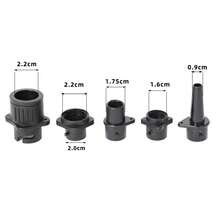 Conector supapă de aer pentru caiac, adaptor supapă multifuncțională pentru barcă, necesar pentru placă de surf, canoe, caiace, bărci gonflabile și paturi gonflabile, articole esențiale pentru plajă, accesorii pentru plajă, plutitor pentru piscină - Negru - Vizualizare 5