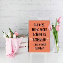 Halloween Themed Funny Birthday Card - Adorable Cartoon Design, Perfect Choice For October Celebration - Multicolor - View 5