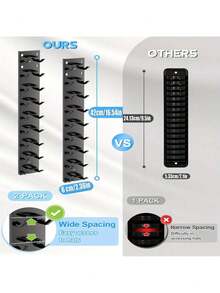 Baseball Cap Storage Rack, Strong Adhesive, Wall-Mounted Hat Rack, Multi-Layer Hat Storage Display Rack - Multicolor - View 3