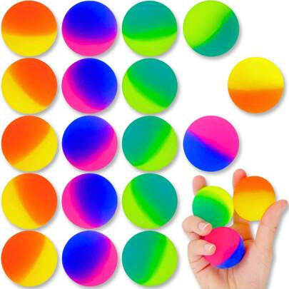 2/5/8/10/15/20/25/30pcs Super Bouncy Balls - Balls In Bright Assorted Multi Colors For Birthday Party Favors And Carnival Prizes In Bulk