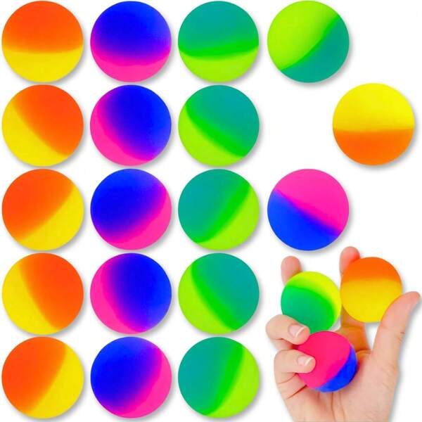 2/5/8/10/15/20/25/30pcs Super Bouncy Balls - Balls In Bright Assorted Multi Colors For Birthday Party Favors And Carnival Prizes In Bulk
