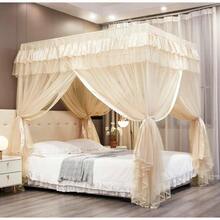 Local Delivery Canopy Bed Curtains Queen Size, Royal Luxurious Cozy Bed Drapes For Girls Room Decor (Ivory, Queen) - 象牙 - 查看 6
