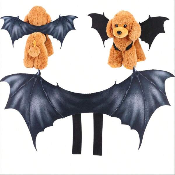 1pc, 40cm, Halloween Pet Party Decoration, Cat Dog Ghost Festival Costume Accessories, Dog Bat Wings, Bat Wings Decoration
