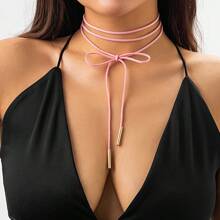 1 pezzo Collana con fiocco personalizzata minimalista e alla moda