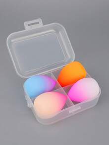 4pcs/Set Makeup Sponge Applicator, Non-Latex Drifting Bottle Powder Puff, Dry & Wet Dual-Use Makeup Sponge - Multicolor - View 15