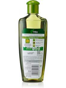 Vatika Naturals 橄榄油护发 - 200 毫升滋养和保护 | 100% 天然油，富含杏仁和维生素 E，适合所有发质，学校背包