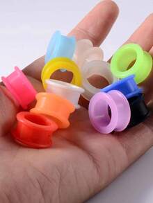 2 szt. elastycznych silikonowych tuneli do uszu, zatyczek do uszu, kolczyków ekspanderów do rozszerzania uszu, biżuterii do ciała 3-20 mm