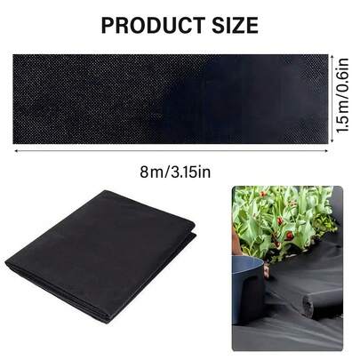 1 Stück Landwirtschaft Pflanzen Mulch aus Vliesstoff Unkrautkontrollfilm, um das übermäßige Wachstum von Unkraut für Kartoffeln und Tomaten einzudämmen