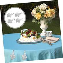 QY PRETYZOOM Stainless Steel Tablecloth Clips Taoge Table Cloth Holders Easy Install Fixator For Indoor Outdoor Use 2216 - as pic - View 2