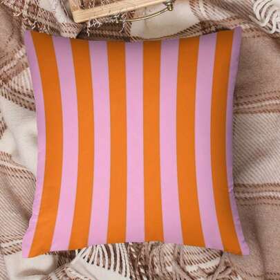 1 件波西米亚风格沙发枕套，单面印花亚麻装饰枕套，带拉链开合，可机洗，适用于室内/室外客厅卧室装饰（不含枕芯），波西米亚风格氛围靠垫套