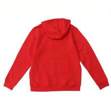 Nike 男裝運動休閒加絨連帽寬鬆套頭衫衛衣 - 紅色 - 查看 2