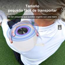 MOREKA Altavoz Bluetooth inalámbrico portátil, exquisito y compacto - Azul - Ver 2