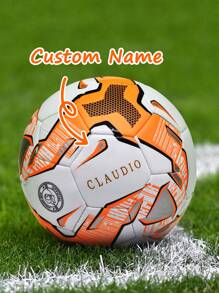 Custom Engraved Pro Size 5 Soccer Ball, Unique Football Gifts, Suitable For Training And Competition - Personalised With Name And Logo For Home Decoration, Birthday, Anniversary, Halloween, Wedding, Valentine's Day Gifts