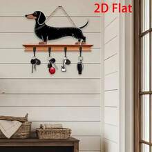 1 pièce Crochet mural en bois de style vintage avec thème teckel, convient pour l'entrée, le bureau ou le salon, cadeau parfait pour les amateurs d'animaux, accessoire de décoration d'intérieur | Design de chien de travail | Décoration murale en bois
