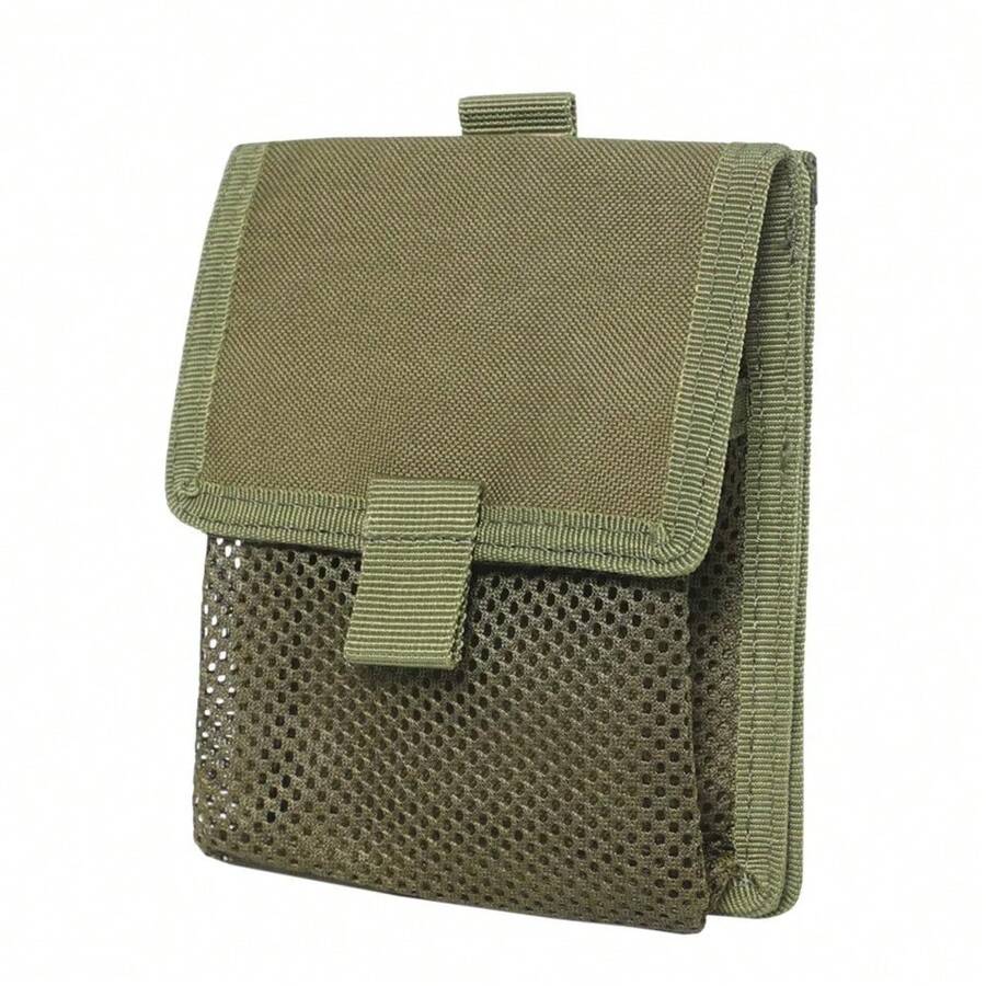 Bolsa Molle Cinturón Paquete de Cintura Pequeño Bolsillo para Teléfono Bolsas de Herramientas EDC con Gancho y Bucle para Accesorios de Camping, Correr y Caza - Verde - Ver 1