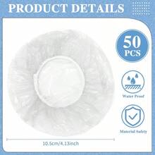 QY 50 Pcs Disposable Cup Covers For Drinks Safety Plastic Drink Covers For Alcohol Protection Wine Beverage Bar Club Banquet Party Supplies Clear  2216 - Trong sáng - Xem 2